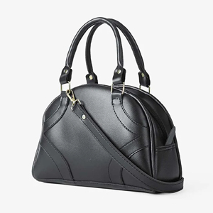Bolso de Mano Clásico de Media Luna para Mujer, en Cuero Genuino, con Asa Redonda y Cierre de Cremallera, Diseño Elegante para Uso Diario - Product Image 5