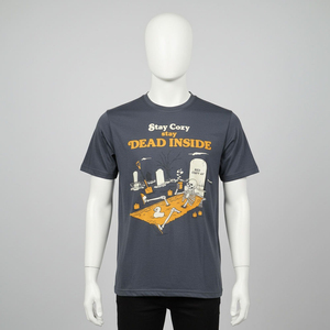 High Quality 100 Cotton Plus Size T-shirt Customize DTG Printing logo 260gsm Men Plain O-neck <b>Tshirt</b> Custom Men's t Shirt - Product Image 4