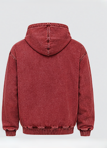 Sweat-shirt à capuche en denim pour homme de qualité supérieure avec poche kangourou - Product Image 6