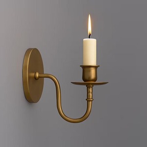 Candelabro Decorativo de Pared de Latón Ecológico Hecho a Mano para Navidad, Ideal para Hogar, Oficina, Hotel, Vestíbulo, Restaurante e Interiores - Product Image 3