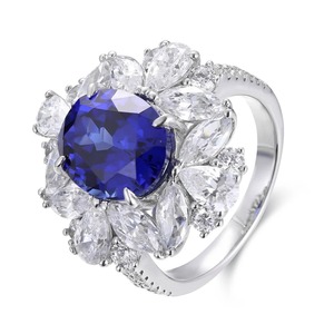 Vente en gros d'anneaux de couple en argent sterling 925, bijoux assortis pour les mariages, cadeau de promesse, bijoux en diamant - Product Image 1