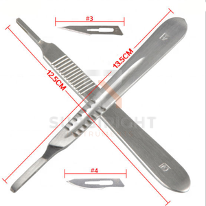 Manche de scalpel micro-lame en acier inoxydable professionnel pour usage dentaire, instrument chirurgical manuel, outil médical OEM par SurgiRight - Product Image 3