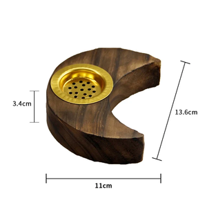 Quemador de Incienso TerraWood Heritage, Soporte de Incienso de Madera Hecho a Mano con Detalles Clásicos Árabes para Decoración del Hogar y Regalos - Product Image 2