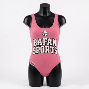 Women One Piece <b>Bathing</b> Suit 200 GSM Polyester Spandex Stretch Fabric Pink Swimwear Custom Logo women for <b>Bathing</b> Suit - Product Image 1