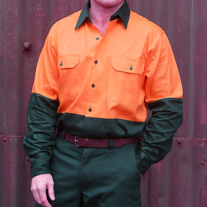 Camisas de Trabajo Automotrices al por Mayor para Técnicos Mecánicos, Ropa de Trabajo de Poliéster Duradera, Transpirable y de Alta Visibilidad para Garaje - Product Image 1