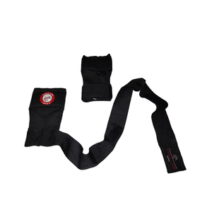 Grandes mitaines de boxe élastiques en néoprène, enveloppements de main en gel rapides et faciles, sangle extra longue, motif rayé en coton, fabriquées en nylon durable-pour - Product Image 2