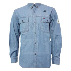 Chemise de travail FR 100 % coton pour homme, respirante, ignifuge, pour soudure, à boutons-pression, populaire, en promotion - Product Image 3