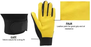 Guantes de cuero antideslizantes al por mayor para motociclismo, carreras callejeras, ciclismo y caza a precios de mayorista - Product Image 2