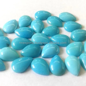 Turquesa Natural Sleeping Beauty de 5x7mm, Cabujón Plano en Forma de Pera, Gema Suelta de Buena Calidad para Joyería a Precio de Mercado Mayorista - Product Image 1