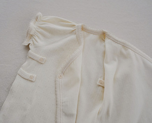 Dear Cotton Short Sleeve Newborn <b>Wrap</b> Set – Baby Top & Bloomers - Product Image 5