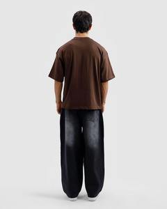 2025 camiseta de gran tamaño de media manga para hombre gráfico personalizado al por mayor 100% algodón tejido ecológico posición del logotipo frontal - Product Image 5