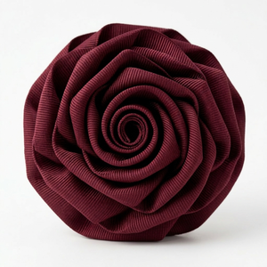 ริบบิ้นโกรเกรนสีแดงเบอร์กันดีขนาด 25 มม. ยี่ห้อ Neelkamal ผ้าโพลีเอสเตอร์สีแดงไวน์ สำหรับตกแต่งห่อของขวัญและเครื่องประดับเสื้อผ้า - Product Image 2