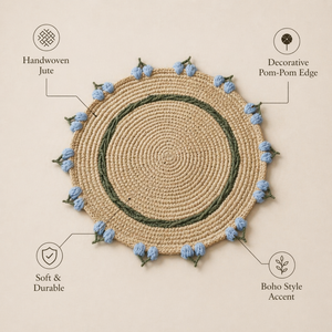 Popular High End Nature Raffia <b>Table</b> <b>Mat</b> Hand Crochet Heat Insulated Decoration Tablemat Raffia <b>Table</b> <b>Mat</b> - Product Image 3