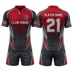 Camiseta de Fútbol MEGAMAPLE con Nombre del Club, Unisex, Sin Mangas, Cuello en V, para Adultos, Verde, Blanco y Dorado, Impresión por Transferencia de Calor, Transpirable, de Poliéster - Product Image 1