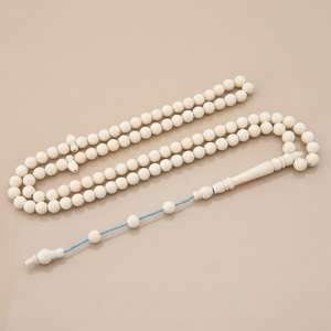 Rosario Islámico de Hueso de Camello con 99 Cuentas, Hecho a Mano, Ecológico, Moderno, Coleccionable, Tasbih Misbaha WAC-0915 - Product Image 2