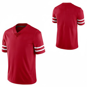 American Football Jersey High Quality Custom Unisex Practice Wear breathable Plus Size Sleeve V Neck American Football Jersey - Product Image 2