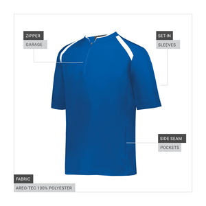 Veste Cage avec col montant et logo sur le devant, maille respirante, légère et confortable, séchage rapide, écologique, vestes pour hommes - Product Image 3