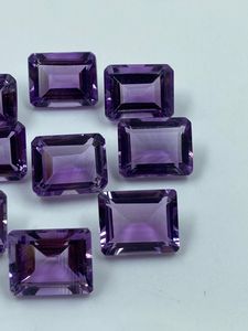 Piedra Preciosa de Amatista Natural Suelta de 27.30 Quilates, Corte Baguette de 8x10MM para la Fabricación de Joyas, R.K. GEMS & JEWELLERY - Product Image 3