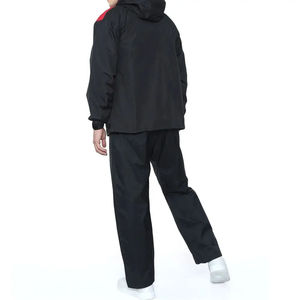 Unisex Winter Hooded Casual Windbreaker Track Suit <b>Lightweight</b> Quick Dry Jacket Pants Set Water Resistant Breathable Outdoor - Product Image 6