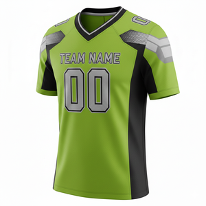Customizable Breathable 100% Polyester American Football Uniform Jersey and Shorts Set with Front Logo Position - Product Image 2