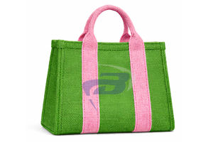 Sac fourre-tout en jute résistant à l'eau Alpha Kapa Alpha AKA Sorority avec fermeture éclair, élégant sac à main à lettres grecques pour les membres de la sororité AKA - Product Image 2