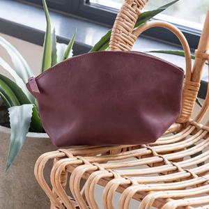 New Arrival LCB-0039 <b>Travel</b> Makeup Bag Compact Leather Zipper <b>Case</b> Bridesmaid Gift - Product Image 1