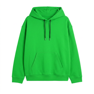 Sudadera con Capucha Unisex Morada, de Felpa, Holgada, Informal, de Color Sólido, Tejida, para Otoño, Estilo Urbano - Product Image 3