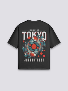 เสื้อยืดลายปลาคาร์ฟญี่ปุ่น ระบายอากาศได้ดี ซักน้ำได้ ผ้าฝ้ายแท้ สไตล์วินเทจย้อนยุค แบรนด์แฟชั่น เสื้อยืดแขนสั้น - Product Image 4