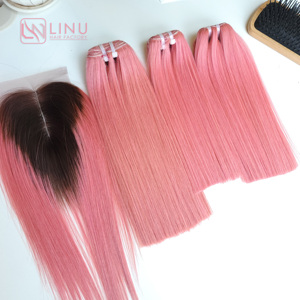 Luxury Colored Vietnamese <b>Hair</b> Extensions Machine Weft Premium VIP Raw Vietnamese <b>Hair</b> <b>Color</b> - Product Image 1