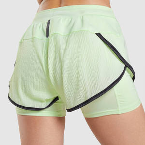 Women's Sportswear Gym Board Shorts Breathable High <b>Elasticity</b> Seamless Scrunch Butt Workout Yoga Quick Dry Eco-Friendly - Product Image 5