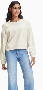 Sudadera Oversize de Cuello Redondo para Mujer, Color Liso, Hombros Caídos, Manga Larga - Product Image 2