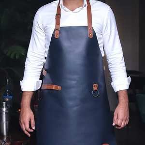 Delantal de Soldadura de Cuero de Estilo Artesanal Clásico con Correas Ajustables, Diseño con Múltiples Bolsillos para Herramientas - Product Image 2