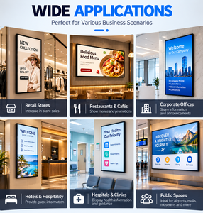 75 Inch Touchscreen Digital Signage For Restaurant Menu Showcase <b>Wall</b> Mount Resolution menu board <b>display</b> commercial <b>display</b> - Product Image 4