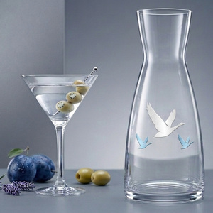 Carafe en verre transparent 1,8 L, pichet à boissons sans couvercle avec poignée en verre pour eau, jus, thé glacé - Product Image 3
