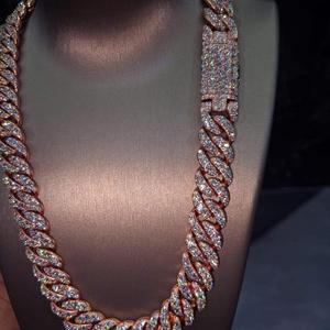 Collar de Cadena Tipo Tenis de Plata de Ley 925 Premium con Moissanita, Corte Brillante, Apariencia de Diamante VVS, Colección de Joyería Fina de Lujo - Product Image 1