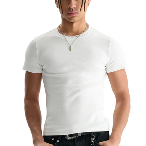 เสื้อยืดคอกลมแขนสั้นทรงหลวมผ้าฝ้าย 100% 180GSM สวมใส่สบาย ผลิตจากโรงงาน คุณภาพสูง พิมพ์โลโก้ตามสั่ง - Product Image 5