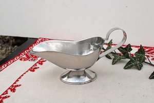 Hot Selling Stainless Steel Gravy Boats Vintage Silver <b>Sauce</b> Gravy Boats Home Kitchen Gravy Boats From India - Product Image 5
