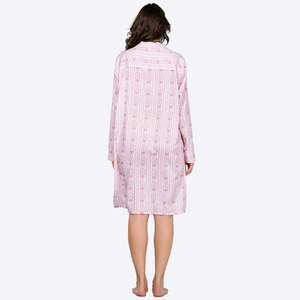 Custom logo Wholesale Women's High Quality Oversized <b>Shirt</b> Print Loungewear <b>Nightdress</b> Manufacturers - Product Image 4