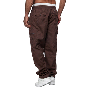 Winter Zip Pockets Thicken Fleece Sweatpants Men Joggers Black Grey <b>Down</b> Cotton Warm <b>Pants</b> Male Water Thermal Trousers - Product Image 5