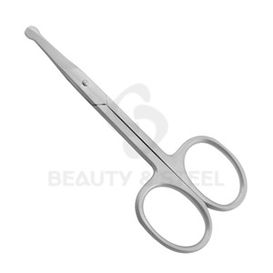 Ciseaux à cuticules professionnels de sécurité avec pointes arrondies et finition mate sablée pour les soins de manucure des peaux sensibles - Product Image 3