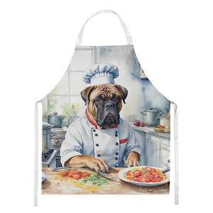 Bullmastiff Unisex Large Multicolor Chef <b>Apron</b> for Cooking Baking Crafts Gardening-for Adult <b>Men</b> and Women - Product Image 1