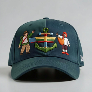 Casquette de baseball tendance en coton avec logo brodé, ajustement réglable, style urbain hip-hop, vente en gros, export, taille personnalisée - Product Image 1