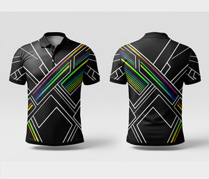 เสื้อโปโลแบบซับลิเมชั่นสั่งทำพิเศษ – รับทำโลโก้และดีไซน์ตามต้องการ สำหรับผู้ชาย ผู้หญิง และเยาวชน แห้งเร็ว ระบายอากาศได้ดี เหมาะสำหรับการเล่นกีฬา - Product Image 1