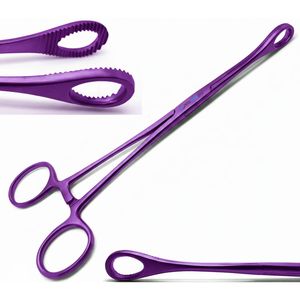 Pince à éponges Foerster droite à verrouillage pour piercing corporel, en acier inoxydable, 12 pouces, mâchoires dentelées, couleur or - Product Image 6