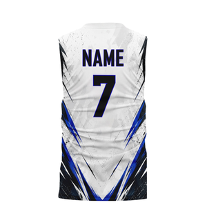 Ensemble Maillot et Short de Football 7v7 pour Garçons - Col Rond, Sans Manches, Coupe Ajustée, Motif Lignes Angulaires, Personnalisable Nom et Numéro du Joueur - Product Image 4