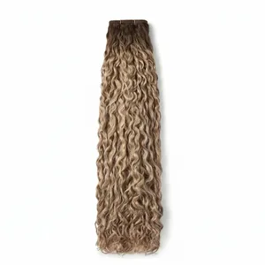 100% Remy Weft <b>Curly</b> <b>Hair</b> Natural Wave Texture Human Weft <b>Hair</b> - Product Image 1