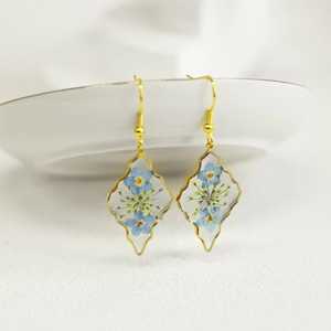 Pendientes de Resina con Forma de Ángel para Mujer - Joyería Elegante y Moderna, Ecológica, para Fiestas y Bodas, MN EXPORTS MNE-3637 - Product Image 5