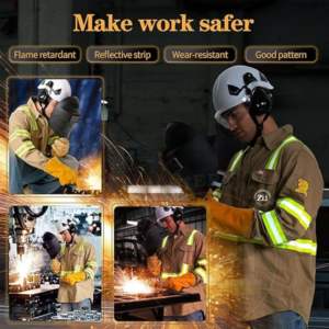 Camiseta de Seguridad de Manga Larga, Resistente al Fuego, Reflectante FR, de Algodón, con Protección Contra Vapores, de Alta Calidad, al Por Mayor - Product Image 3