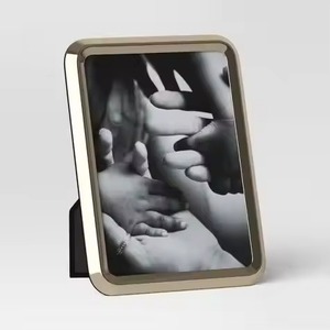 Stylish Interior Accent Metal Glass Photo <b>Frame</b> Elegant <b>Picture</b> Display Home Design - Product Image 4