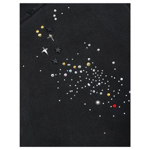 Sweat à capuche décontracté pour homme, à séchage rapide, respirant, en polaire, avec impression numérique, strass, écologique, coupe-vent, streetwear - Product Image 5